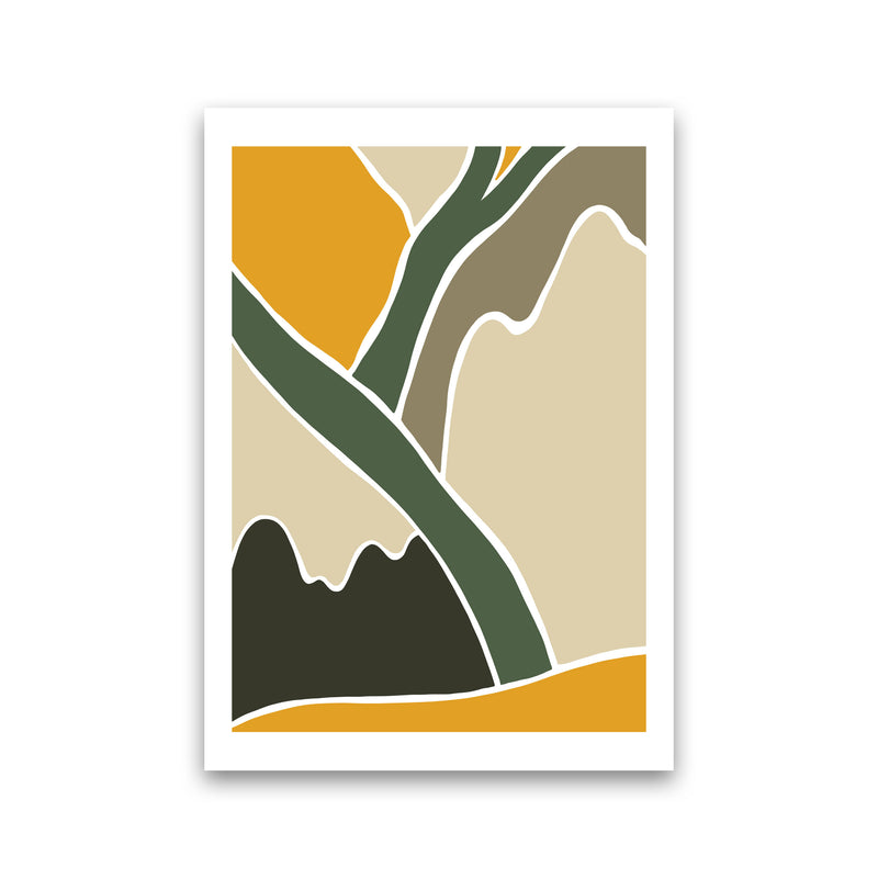 Wild Collection Mountains Abstract Art Print by Pixy Paper Print Only