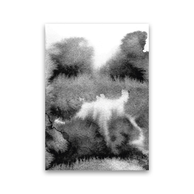 Majestic Monochrome Watercolour 17 Art Print by Pixy Paper Print Only