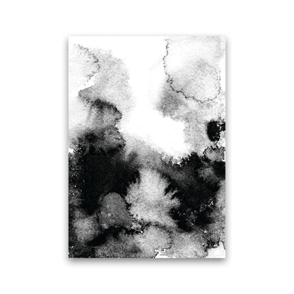 Majestic Monochrome Watercolour 12 Art Print by Pixy Paper Print Only