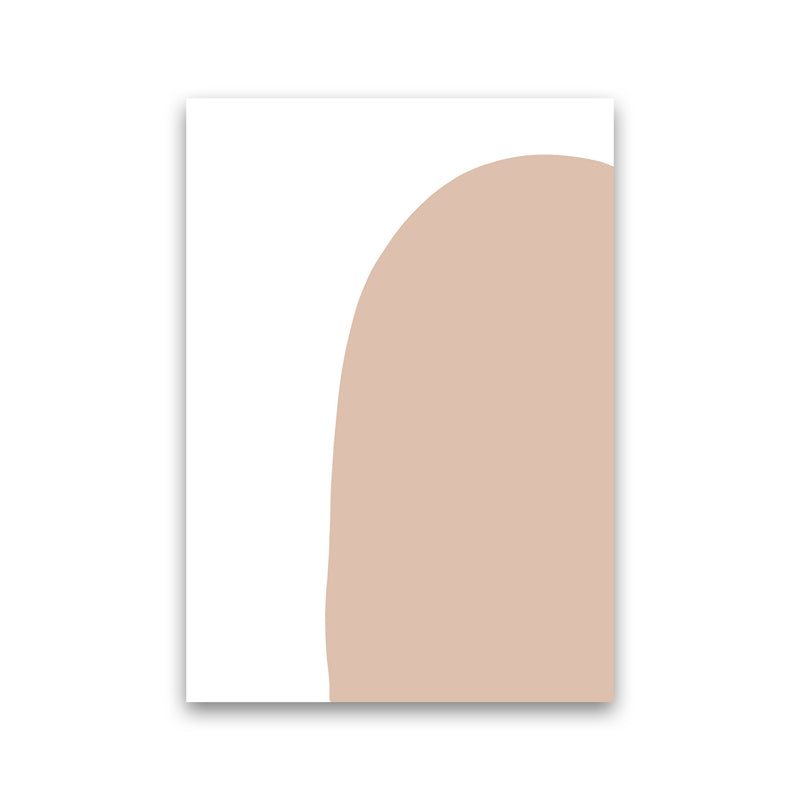 Inspired Pink Abstract Shape Art Print by Pixy Paper Print Only