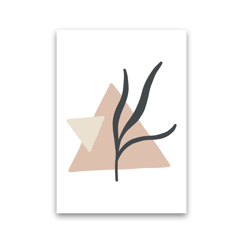 Inspired Pink Triangle Abstract Art Print by Pixy Paper Print Only