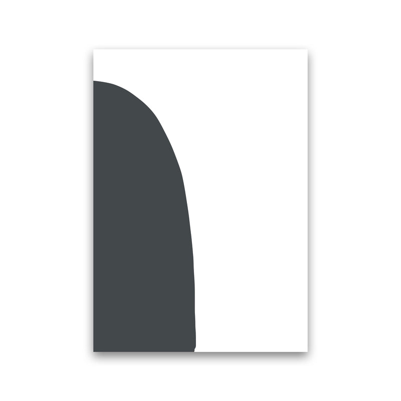 Inspired Off Black Half Stone Left Art Print by Pixy Paper Print Only