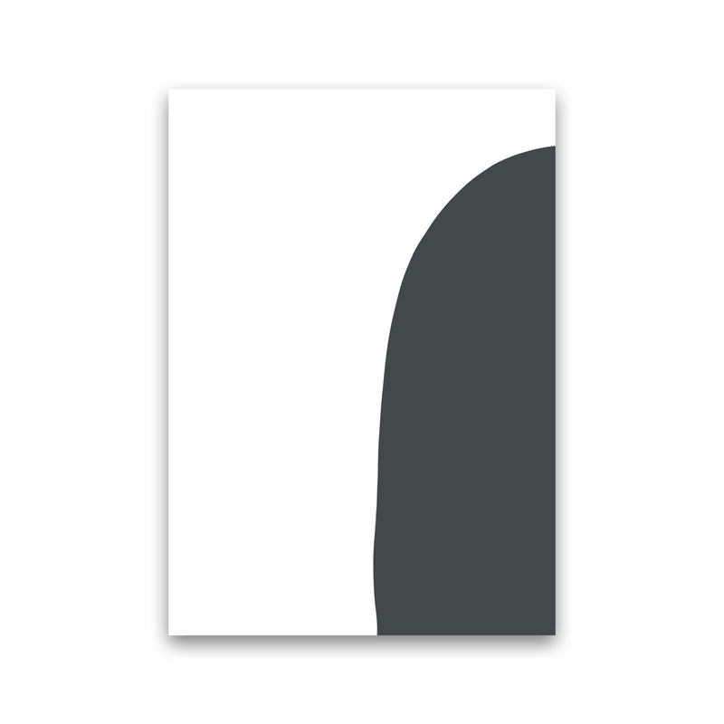 Inspired Off Black Half Stone Right Art Print by Pixy Paper Print Only