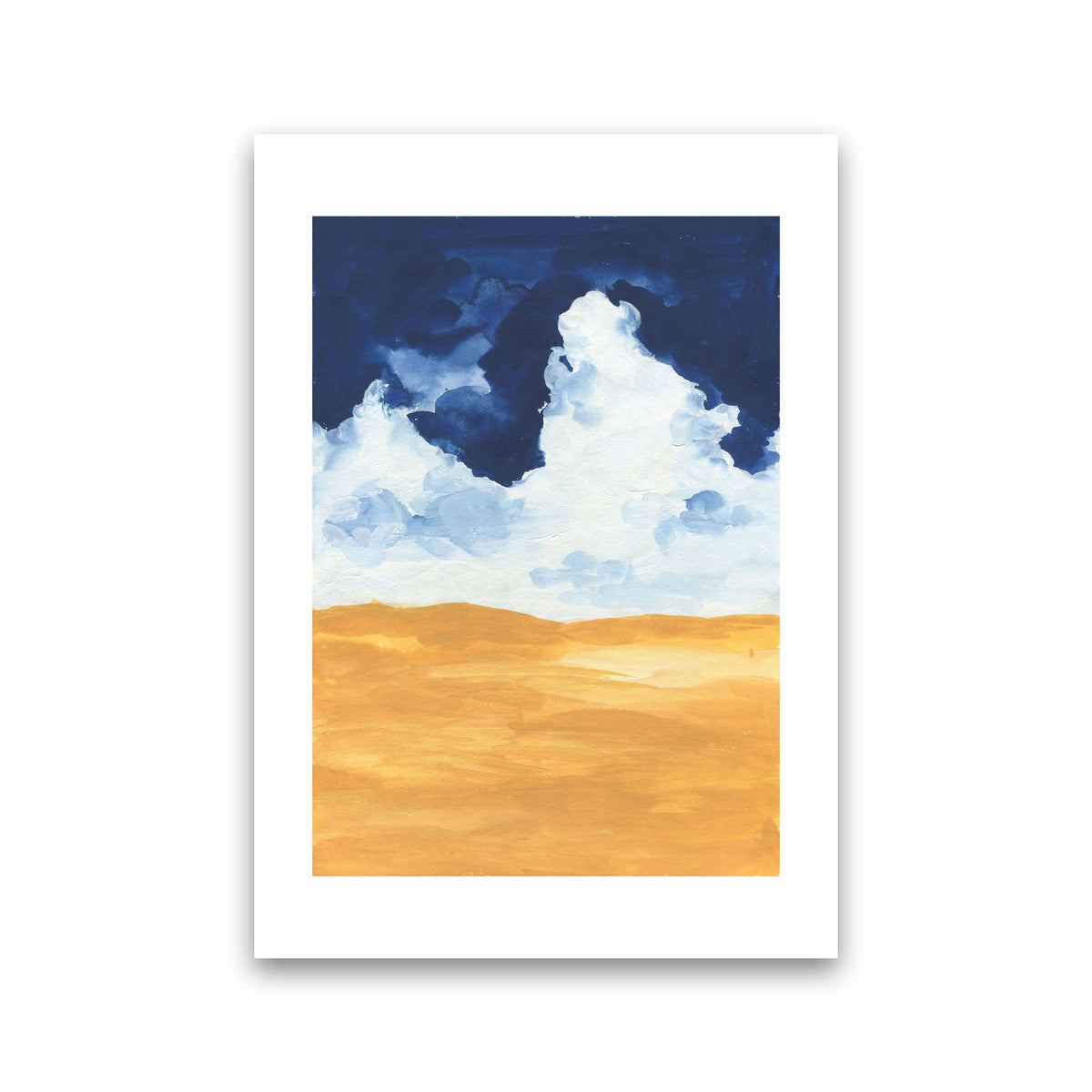 Horizon Abstract Clouds  Art Print by Pixy Paper Print Only