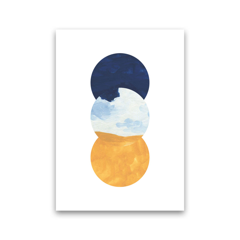 Horizon Abstract Circles  Art Print by Pixy Paper Print Only