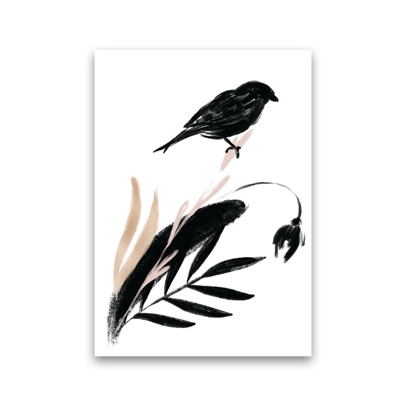 Delicate Floral Bird 04 Art Print by Pixy Paper Print Only