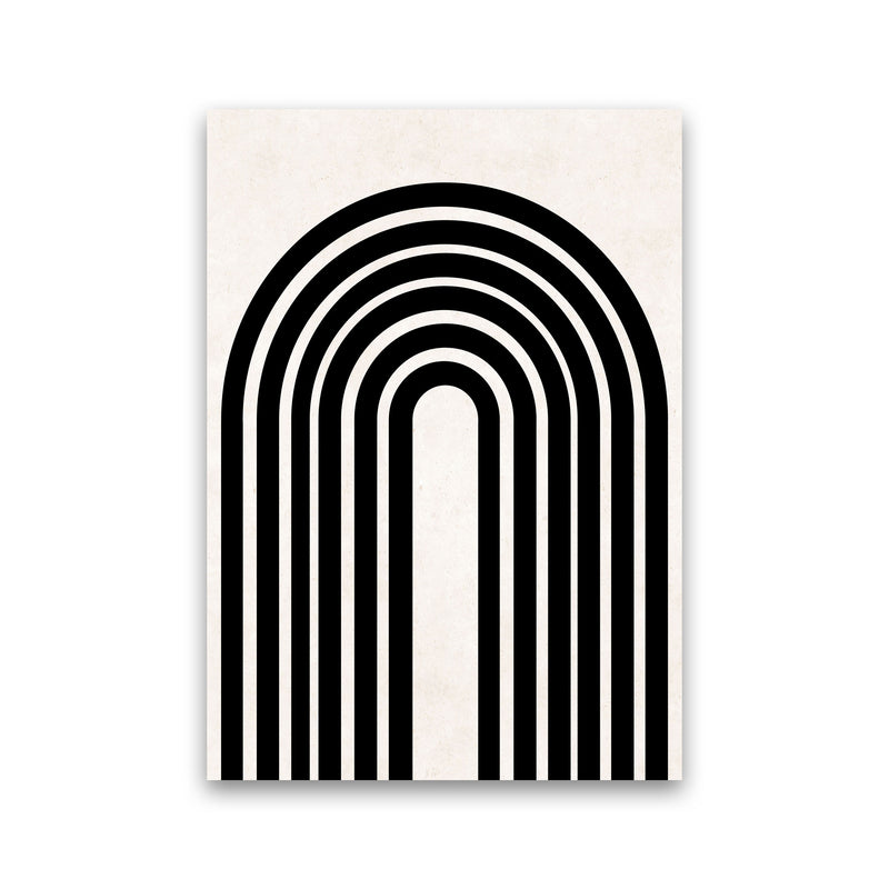 Black rainbow Art Print by Pixy Paper Print Only