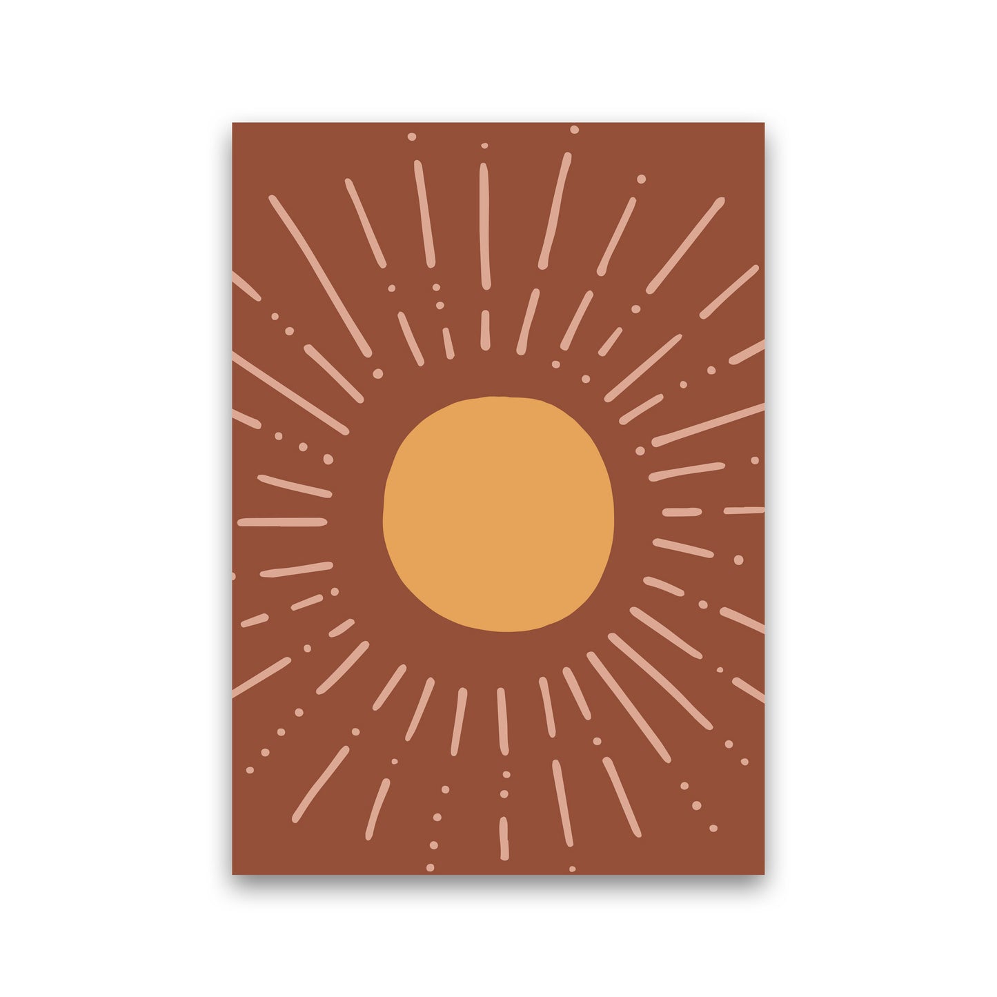 Autumn Sun abstract Art Print by Pixy Paper Print Only
