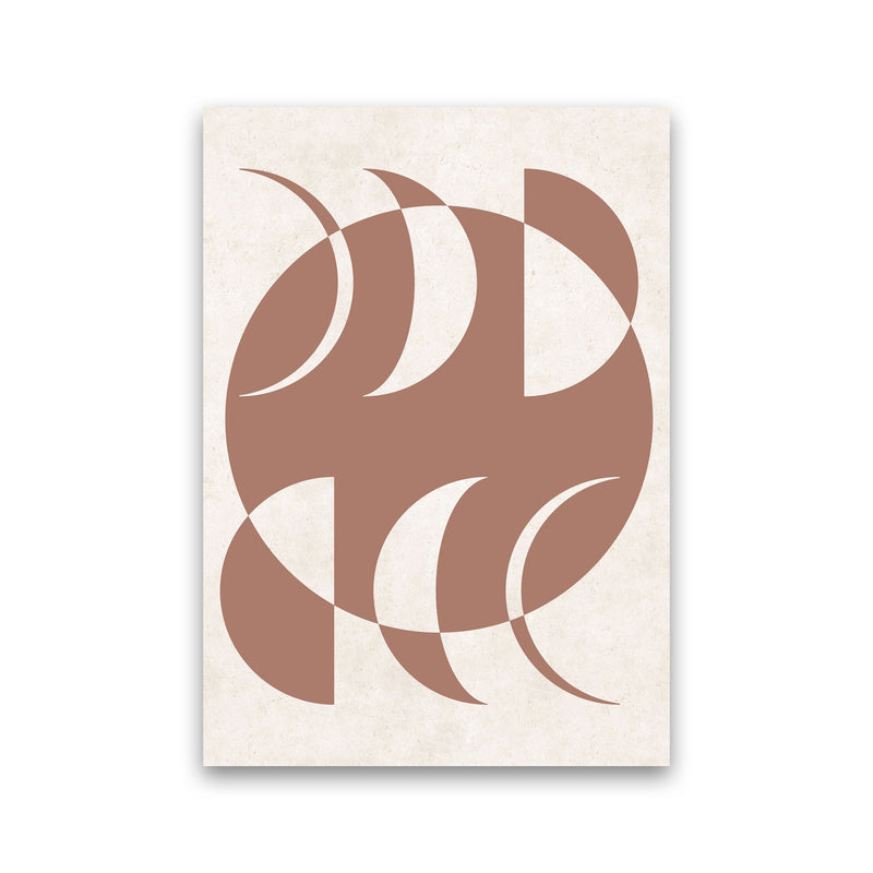Autumn Moon Phases abstract Art Print by Pixy Paper Print Only