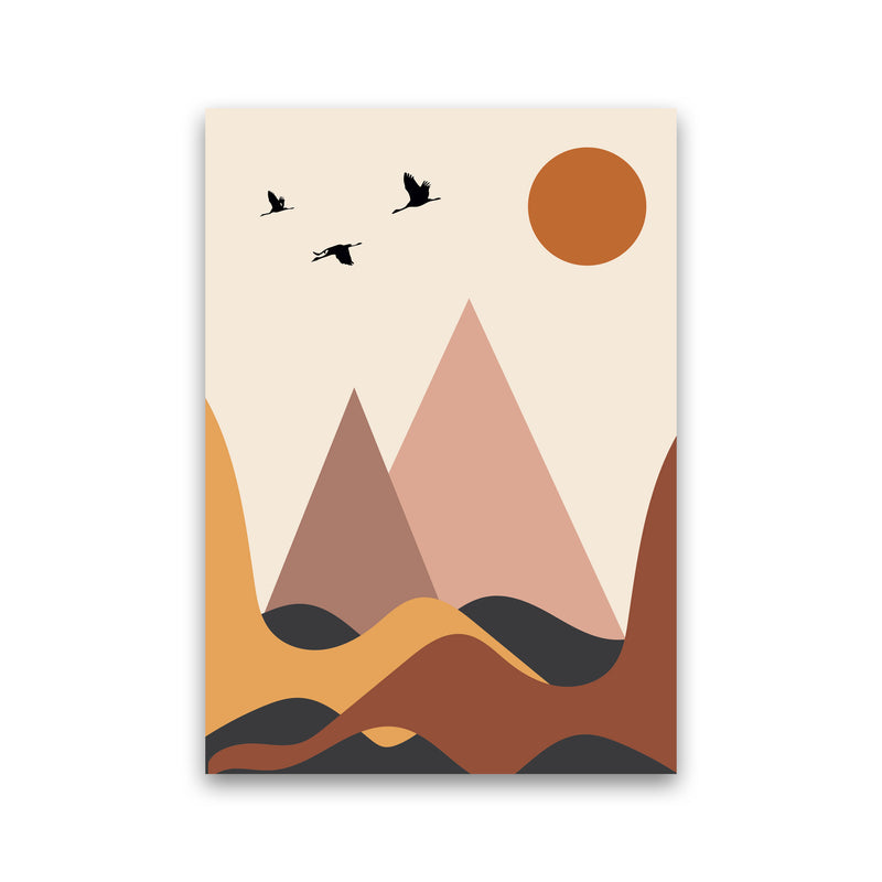 Autumn Mountains abstract Art Print by Pixy Paper Print Only
