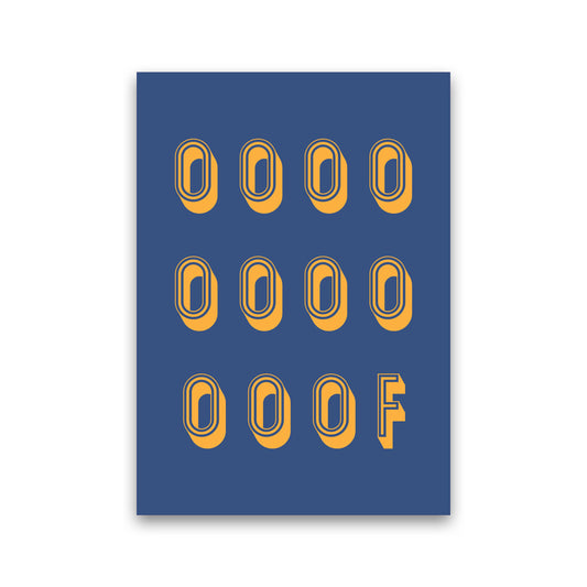 Ooof Art Print by Pixy Paper Print Only