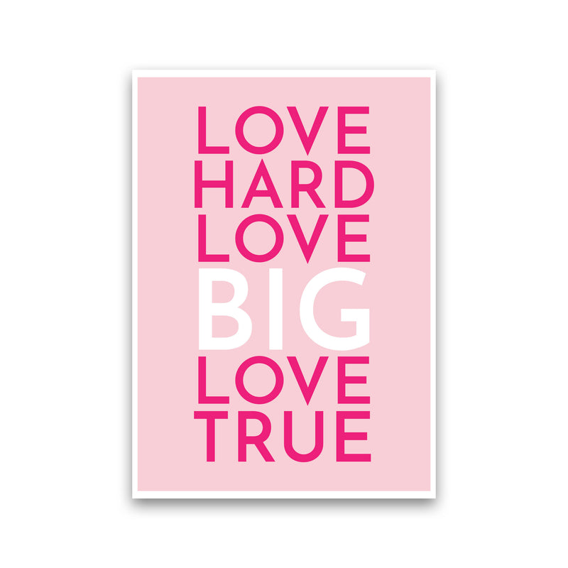 Love Hard Art Print by Pixy Paper Print Only