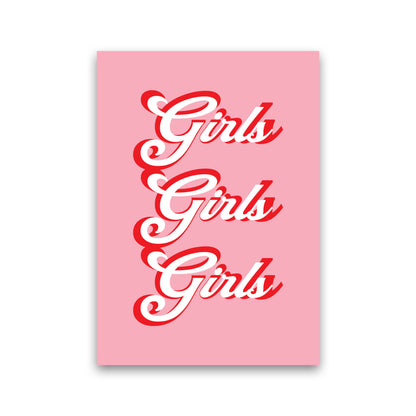 Girls Girls Girls Art Print by Pixy Paper Print Only