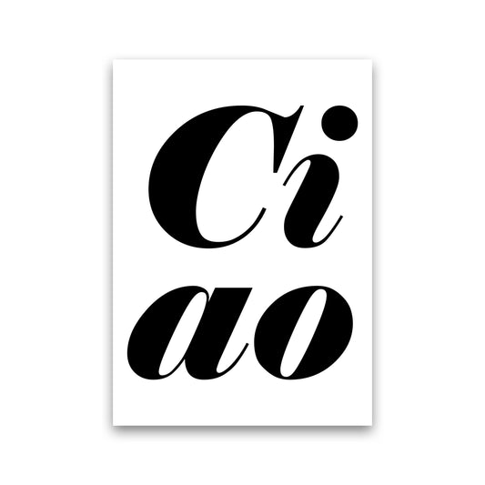 Ciao Art Print by Pixy Paper Print Only