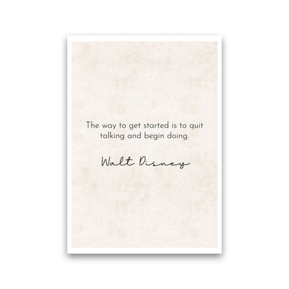 Quit Talking - Walt Disney Art Print by Pixy Paper Print Only