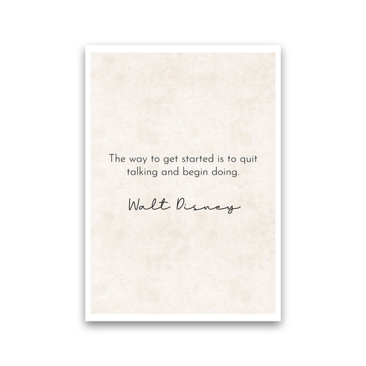 Quit Talking - Walt Disney Art Print by Pixy Paper Print Only