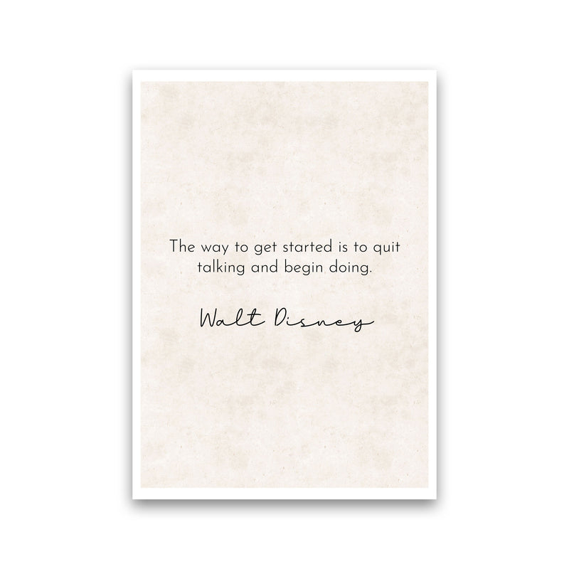 Quit Talking - Walt Disney Art Print by Pixy Paper Print Only