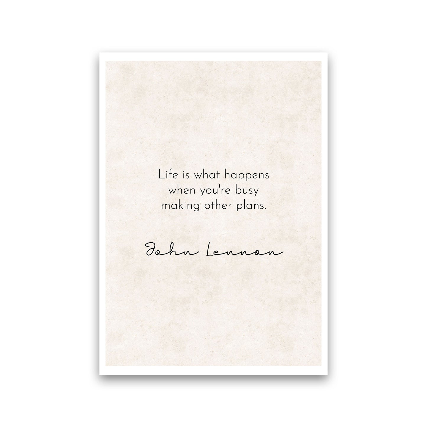 Life - John Lennon Art Print by Pixy Paper Print Only