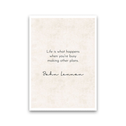 Life - John Lennon Art Print by Pixy Paper Print Only