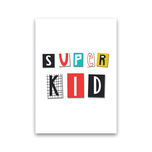 Super kid Art Print by Pixy Paper Print Only