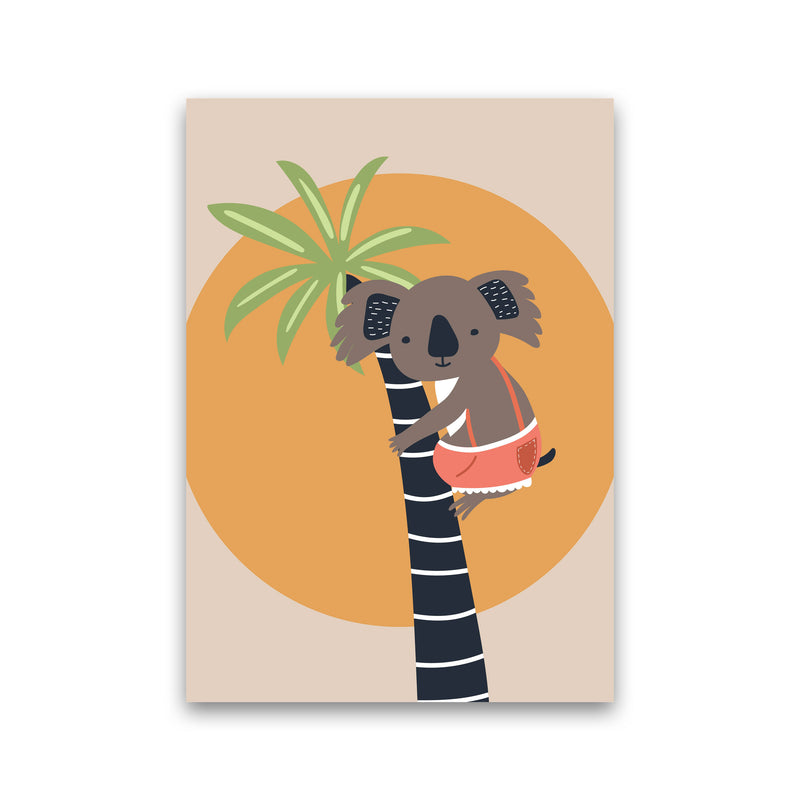Koala in tree Neutral kids Art Print by Pixy Paper Print Only