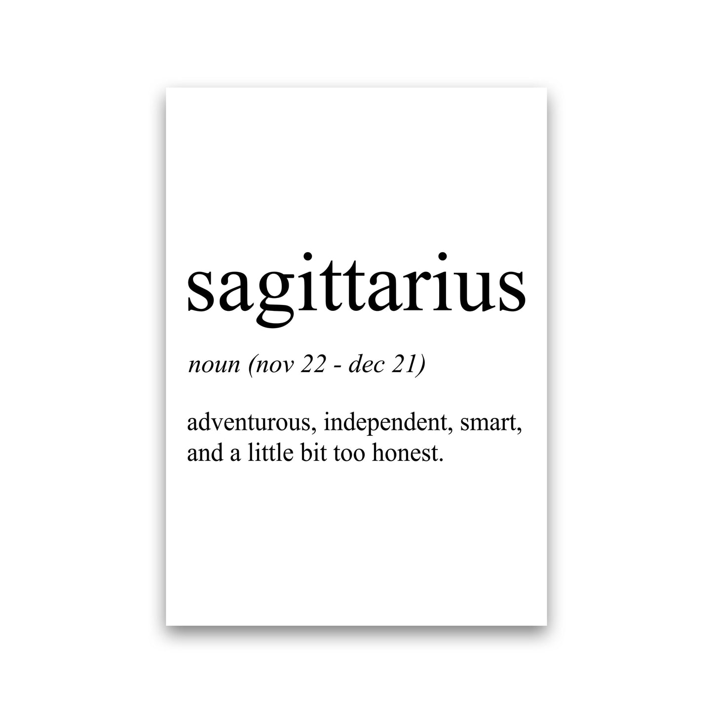 Sagittarius Definition Art Print by Pixy Paper Print Only