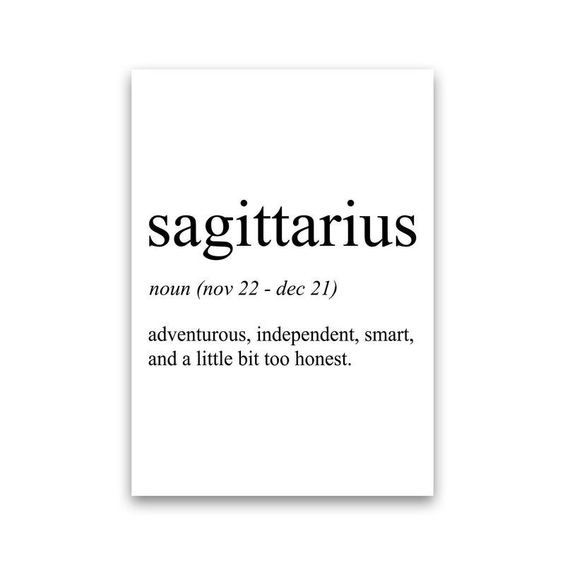 Sagittarius Definition Art Print by Pixy Paper Print Only
