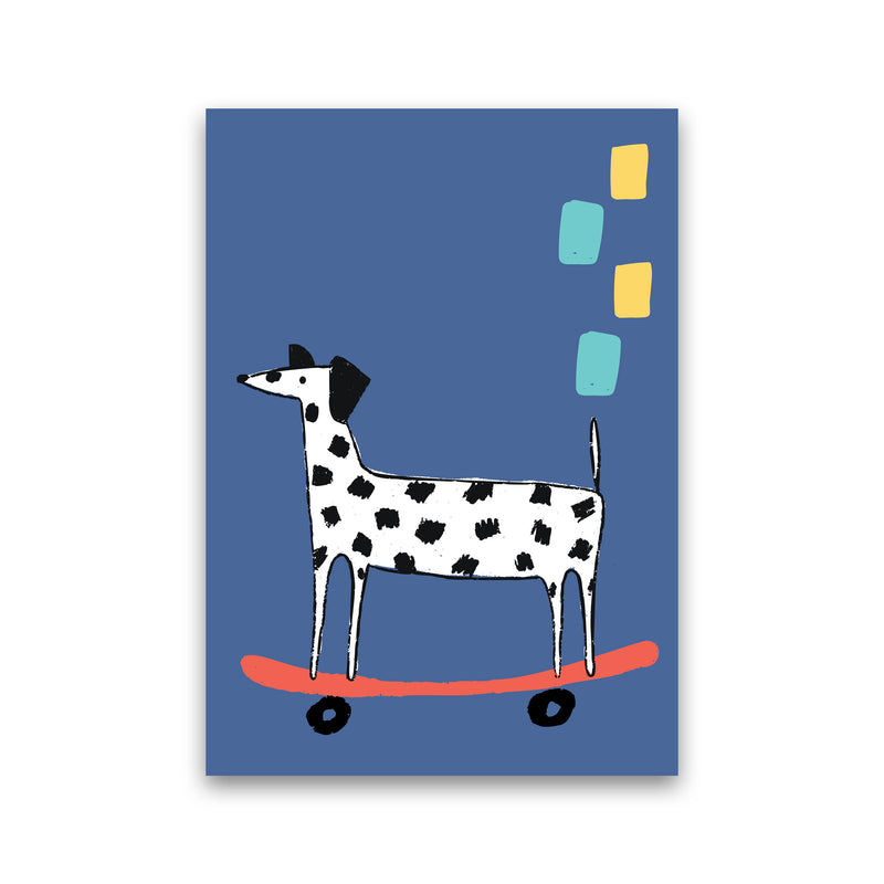 Skateboard Dog Art Print by Pixy Paper Print Only