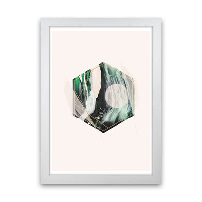 Random Geo Styles 1 Modern Print White Grain