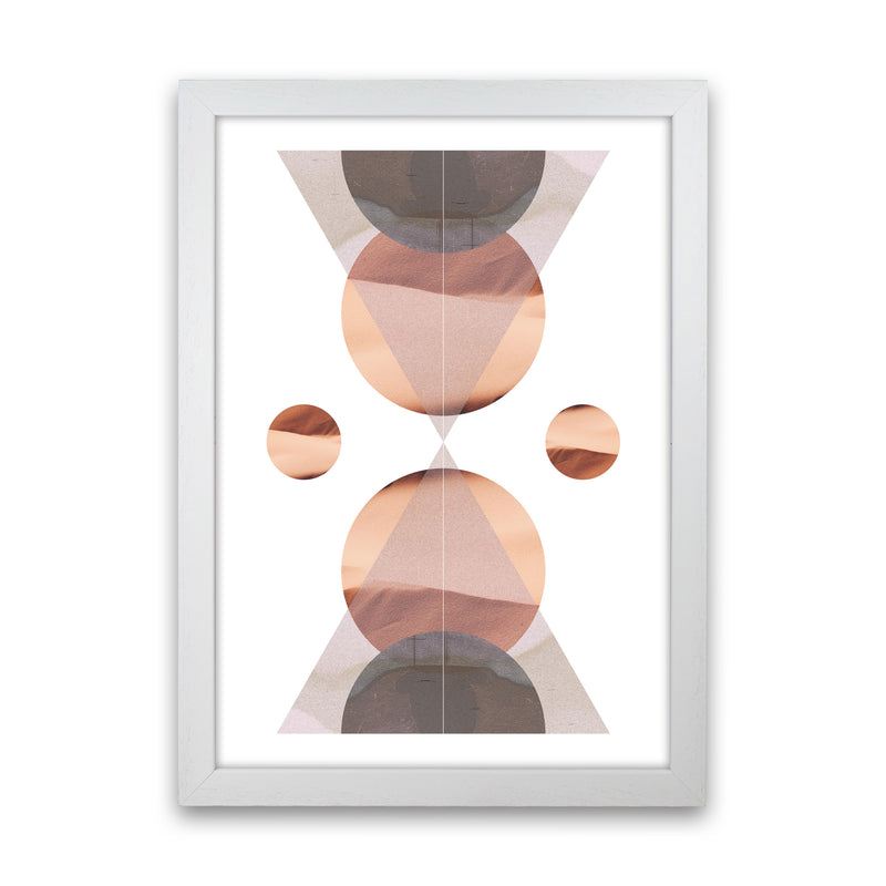 Abstract Sandstorm 1 Modern Print White Grain