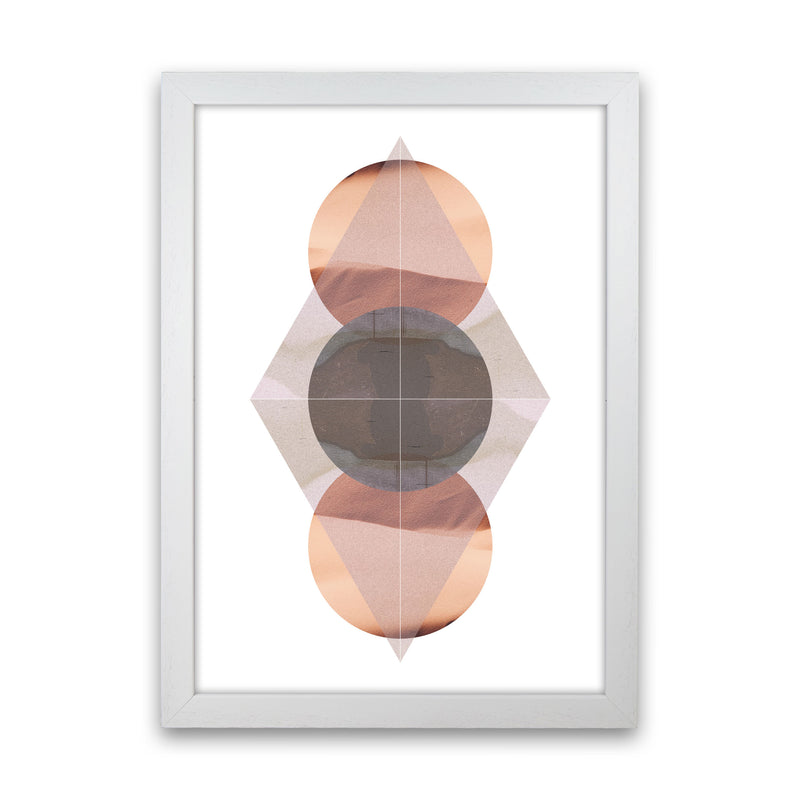 Abstract Sandstorm 3 Modern Print White Grain