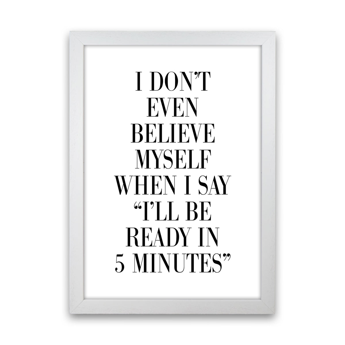Ready In 5 Minutes Modern Print White Grain