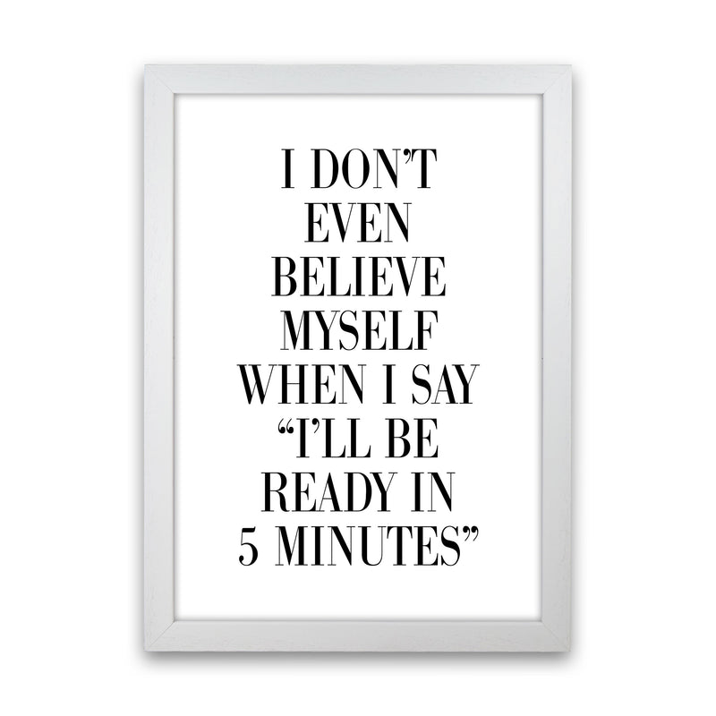 Ready In 5 Minutes Modern Print White Grain