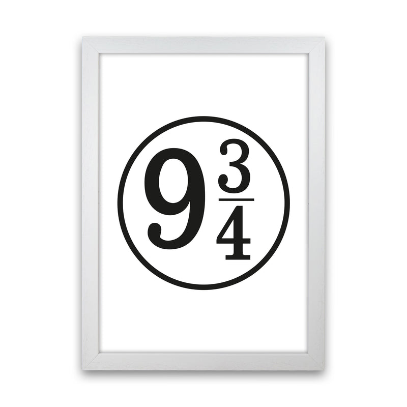 Platform 9 And 3/4 Framed Typography Wall Art Print White Grain