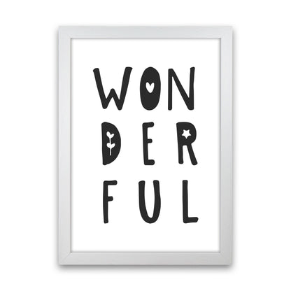 Wonderful Black Framed Nursey Wall Art Print White Grain