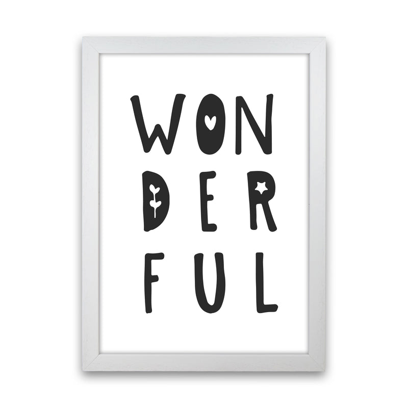 Wonderful Black Framed Nursey Wall Art Print White Grain