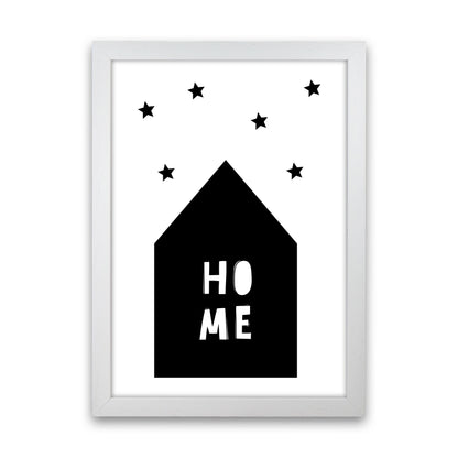 Home Scandi Framed Typography Wall Art Print White Grain