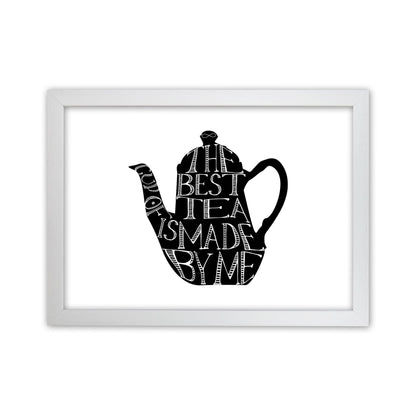 The Best Tea Modern Print, Framed Kitchen Wall Art
