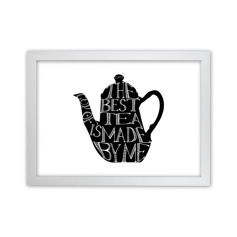 The Best Tea Modern Print, Framed Kitchen Wall Art