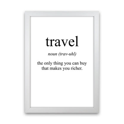 Travel Modern Print White Grain
