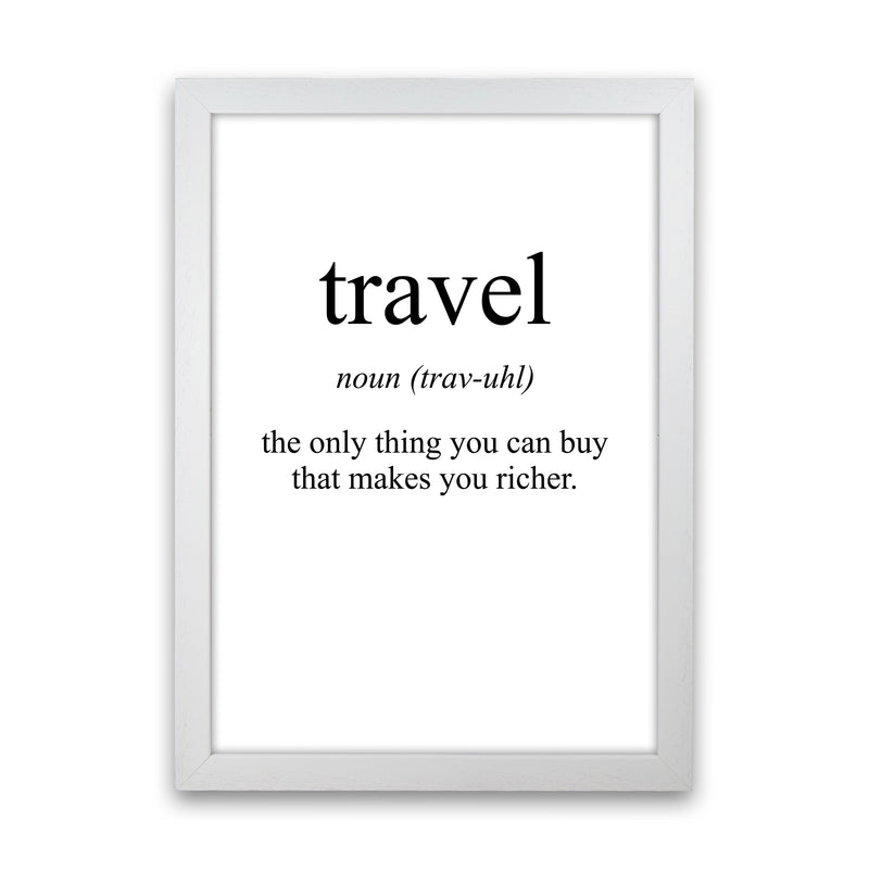 Travel Modern Print White Grain