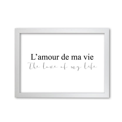 The Love Of My Life Landscape Modern Print White Grain