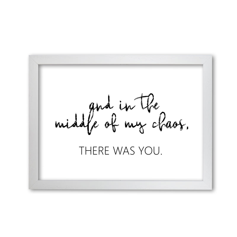 There Was You Modern Print White Grain