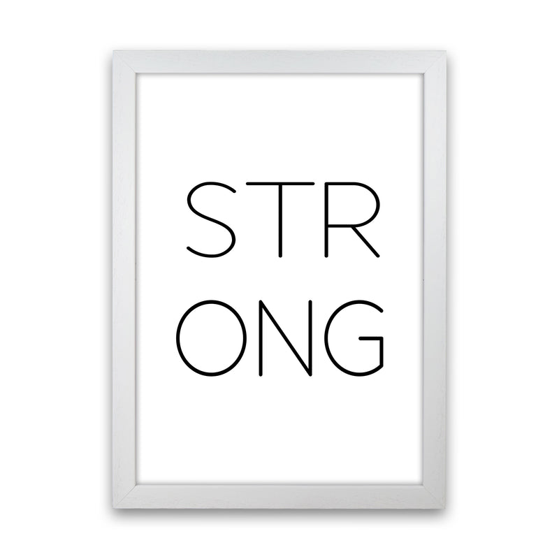 Strong Modern Print White Grain