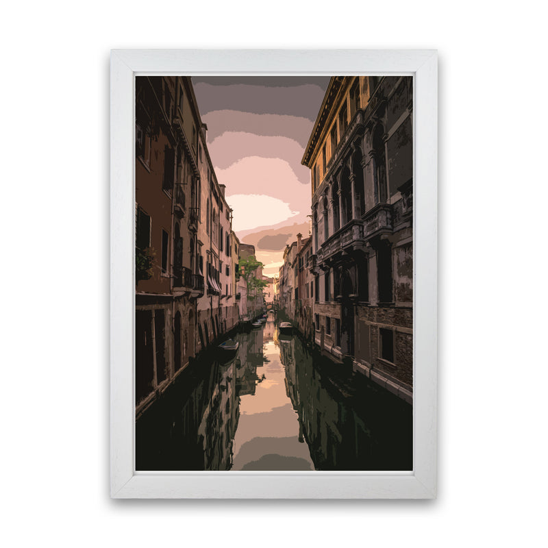 Venice Portrait 3 Modern Print White Grain