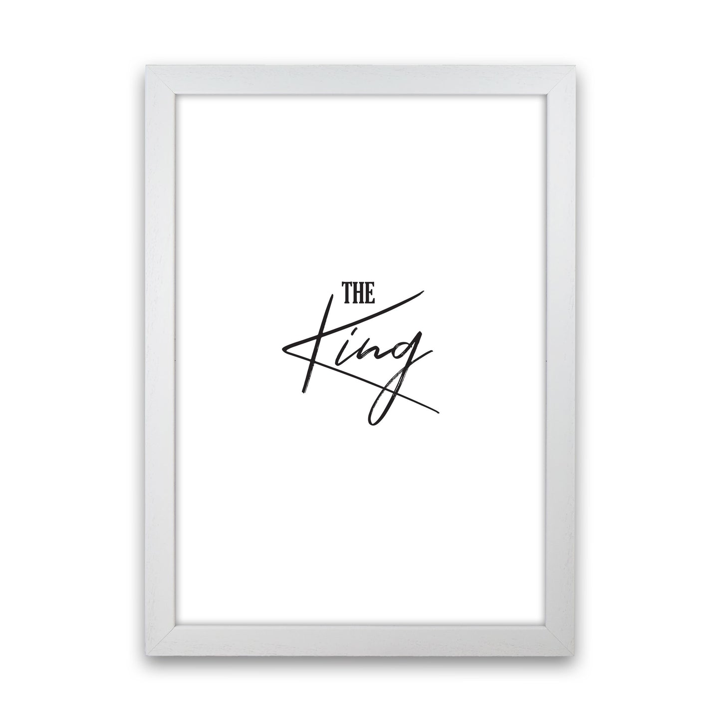 The King Modern Print White Grain