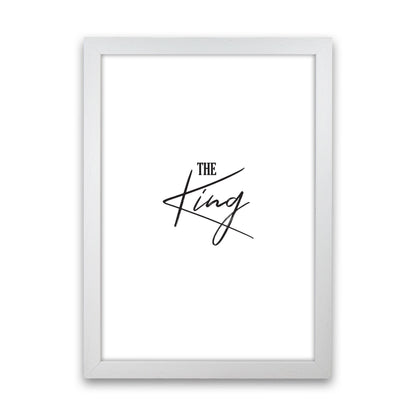 The King Modern Print White Grain