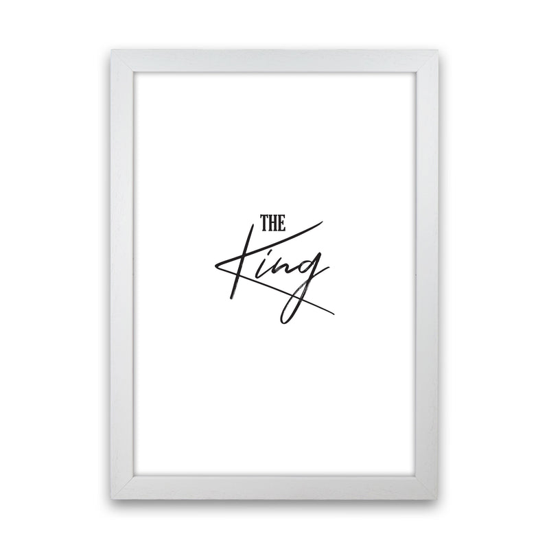 The King Modern Print White Grain
