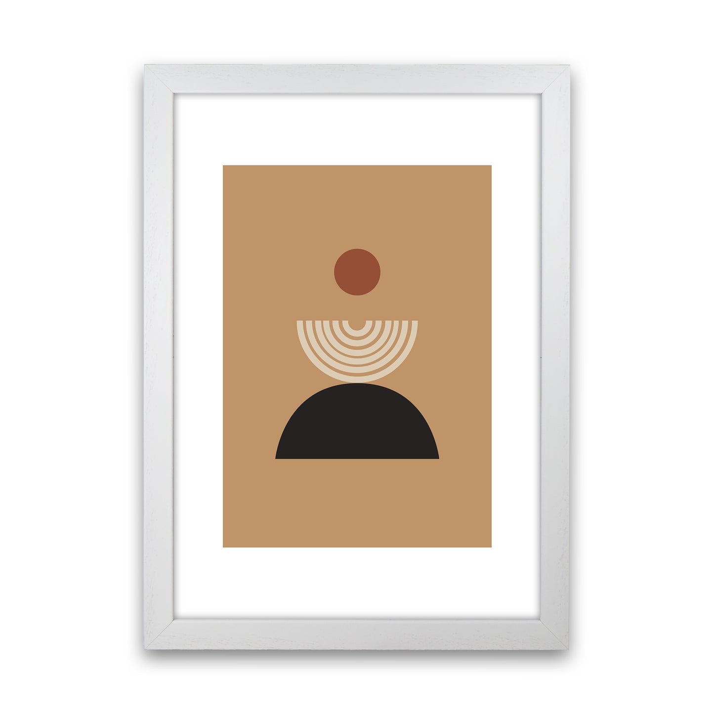 Mica Sand Fountain N19  Art Print by Pixy Paper White Grain
