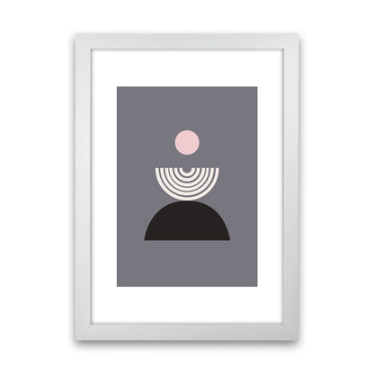 Mila Pink Fountain N9  Art Print by Pixy Paper White Grain